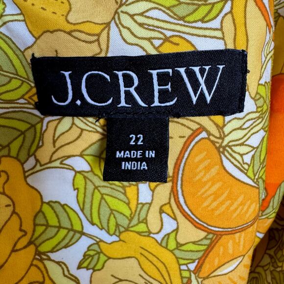 J. CREW Stefania Mini Dress in Limone Scarf Print - Picture 5 of 6